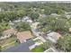 An aerial view of a neighborhood with mature trees and various styles of homes at 659 26Th S Ave, St Petersburg, FL 33705
