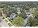 This aerial photo displays a residential neighborhood with lush trees and a mix of home styles at 659 26Th S Ave, St Petersburg, FL 33705