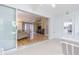 Inviting living room featuring hardwood floors and an open floor plan at 10728 Moshie Ln, San Antonio, FL 33576