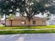 Side view of home with lush lawn and mature landscaping at 11022 Connacht Way, Tampa, FL 33610