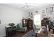 Home office featuring built in bookshelves and desk space, perfect for working remotely at 13637 13Th St, Dade City, FL 33525