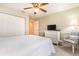 Comfortable bedroom featuring a ceiling fan, double closet, and furniture with light walls at 1626 Terra Ceia Bay Cir # 6, Palmetto, FL 34221