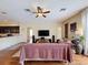 An open-concept design that connects the living room and kitchen seamlessly at 22925 Collridge Dr, Land O Lakes, FL 34639