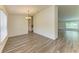A bright dining room with modern floors, a chandelier, and plenty of natural light at 3682 Johnstown St, North Port, FL 34288