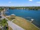 Breathtaking aerial view showcasing the property's waterfront location and lush surroundings, providing a scenic backdrop at 3940 Miramar S Way, St Petersburg, FL 33705