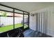 This is a screened in porch with room for storage at 4008 Pine Limb Ct, Tampa, FL 33614