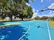 Well-maintained basketball court surrounded by lush trees, offering a great outdoor activity space at 4617 Basswood St, Land O Lakes, FL 34639