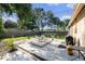 Inviting backyard with above-ground pool and patio area, perfect for outdoor relaxation and entertainment at 5632 62Nd N St, St Petersburg, FL 33709