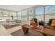 Bright sunroom with a dining area and cozy seating offering plenty of natural light and scenic views at 6334 22Nd N Ave, St Petersburg, FL 33710