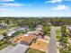 Aerial view of the home in a quiet neighborhood at 6352 Canton S St, St Petersburg, FL 33712