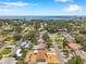 Serene aerial view of a waterfront neighborhood with a bridge, green trees, and stunning scenery at 6352 Canton S St, St Petersburg, FL 33712