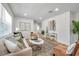 Bright and airy living room showcasing stylish décor, recessed lights, and an open layout at 6352 Canton S St, St Petersburg, FL 33712