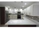 Modern kitchen with quartz countertops, stainless steel appliances, and decorative lighting at 814 W 131St Ave, Tampa, FL 33612