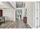 Spacious foyer with hardwood floors, high ceilings, and elegant decor at 10701 Morning Dew Way, Tampa, FL 33647