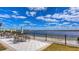 Resort-style patio area overlooking a large lake perfect for relaxing and enjoying the stunning water views at 12215 Blue Pacific Dr, Riverview, FL 33579