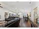 Open floorplan with living room flowing into the kitchen and dining area at 1513 Loretta Ct, Brandon, FL 33511