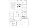 Detailed floor plan showcasing the layout, including the pool, primary bedroom, kitchen, and garage dimensions at 17807 Arbor Greene Dr, Tampa, FL 33647