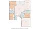 Detailed floor plan layout showcasing the dimensions and layout of the bedrooms, living areas, and garage at 18549 Grand Club Dr, Hudson, FL 34667
