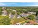 Aerial view of the property showing the large backyard and neighborhood at 243 Chardonnay Pl, Valrico, FL 33594