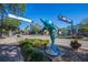 Dunedin landmark featuring a colorful dolphin statue on Main Street at 245 Grove Cir N, Dunedin, FL 34698
