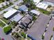 An elevated view of a residence showcasing its yard and proximity to neighborhood homes at 2504 W North A St # A, Tampa, FL 33609