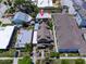 Aerial view of the property, highlighting the main house and an accessory dwelling unit at 2504 W North A St # A, Tampa, FL 33609