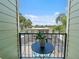 Outdoor balcony offers a view of the community pool at 2504 W North A St # A, Tampa, FL 33609
