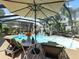 Screened in Pool with patio furniture and outdoor decor for a relaxing retreat at 2504 W North A St # A, Tampa, FL 33609