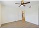 Bedroom with ceiling fan, neutral flooring, and bright, natural light at 302 Lake Parsons Grn # 104, Brandon, FL 33511
