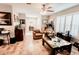 Bright and airy living room boasts plenty of natural light and comfortable seating, ideal for relaxation and socializing at 4434 Dewey Dr, New Port Richey, FL 34652
