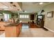 Spacious floor plan with tile and wood floors, kitchen island, and ample room for entertaining at 4434 Dewey Dr, New Port Richey, FL 34652