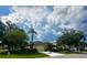 Well-manicured lawn and landscaping accentuates this lovely single-story home with a two-car garage at 4745 Trout River Xing, Ellenton, FL 34222