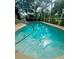 In-ground pool enclosed in screened-in patio, perfect for entertaining or relaxing at 4745 Trout River Xing, Ellenton, FL 34222