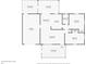 Detailed floor plan showcasing the layout of the home, including room dimensions and locations at 4911 Bartelt Rd, Holiday, FL 34690