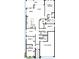 Detailed floor plan showcasing the layout of the home, including bedrooms, bathrooms, and a 3-car garage at 5033 Chapel Row Ave, Apollo Beach, FL 33572