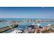 Beautiful aerial view capturing the scenic waterfront location and vibrant community of the condo complex near the marina at 51 Island Way # 800, Clearwater Beach, FL 33767