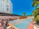Enjoy a leisurely game on the community shuffleboard courts with seating and bicycle parking, offering a fun outdoor activity at 51 Island Way # 800, Clearwater Beach, FL 33767
