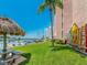 Lush waterfront area with kayak storage, perfect for enjoying the water and outdoor activities at 51 Island Way # 800, Clearwater Beach, FL 33767