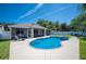 Relaxing backyard oasis with screened in porch, pool and spa at 5102 Pheasant Woods Dr, Lutz, FL 33558