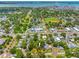 Aerial view of a home in a neighborhood with nearby ocean access and city views at 5518 21St S Ave, Gulfport, FL 33707