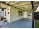 View of the back side of the home showing the side entrance at 5519 Kelly N Dr, St Petersburg, FL 33703