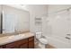 Bathroom with a sink, vanity, bathtub, and shower at 7001 Interbay Blvd # 203, Tampa, FL 33616