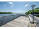 Waterfront property with wooden dock, peaceful seating, and scenic views of the water at 10002 Key Haven Rd # 503, Seminole, FL 33777