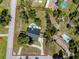 Aerial view of a single-Gathering house situated on a large lot at 11203 Egret Nest Ct, Riverview, FL 33569