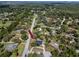 Wide-angle aerial view features the home and its location in a community at 11203 Egret Nest Ct, Riverview, FL 33569