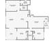 Detailed floor plan illustrating the layout, dimensions, and room names of the house at 12156 Meadowbrook Ln, Largo, FL 33774