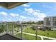 A scenic view of the community and water from a high story balcony at 125 Belleview Blvd # 503, Belleair, FL 33756