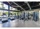 A full gym features multiple treadmills, elliptical machines and weight lifting machines at 2812 Long Bow Way, Odessa, FL 33556