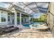 Inviting pool and spa, perfect for relaxing and unwinding. Lounge chairs offer comfortable seating at 2812 Long Bow Way, Odessa, FL 33556