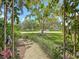 View of the home's manicured front yard and landscaping from the covered front porch at 3354 52Nd N St, St Petersburg, FL 33703